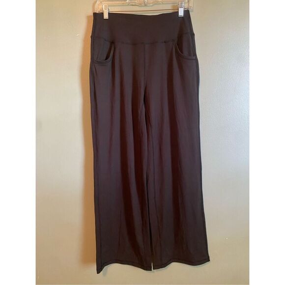 ESOFT Wide Leg Pants High-Waisted Yoga Work Dress Pants Pockets M NWOT - Picture 3 of 7